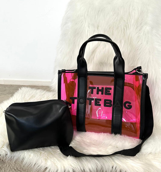 Bag in Bag Tasche "Whitney" - neon-pink