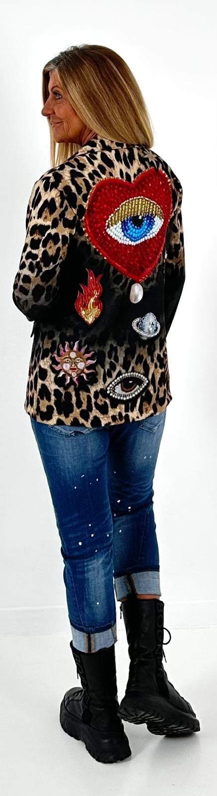 Blazer model "Beautiful Eye" - veelkleurig